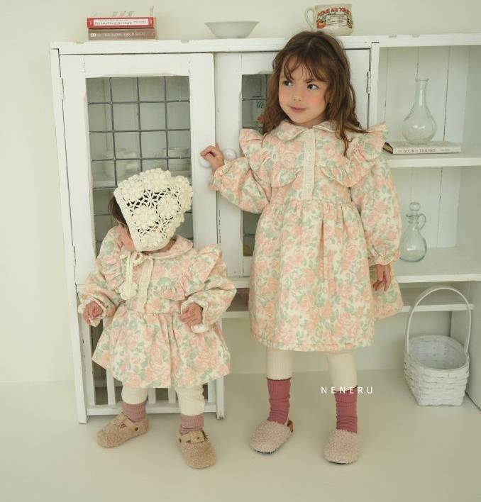 Sophia Quilted Flower Dress