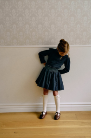 Kara smocked skirt