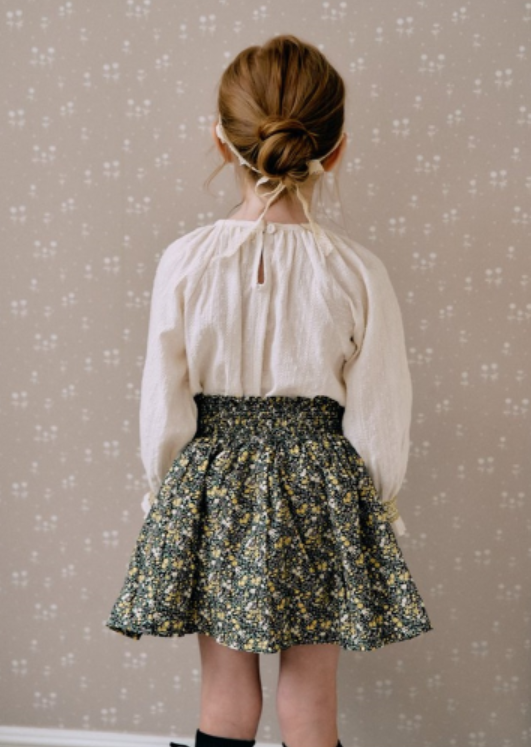 Kara smocked skirt