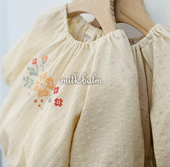 Yellow Cross Stitch Dress