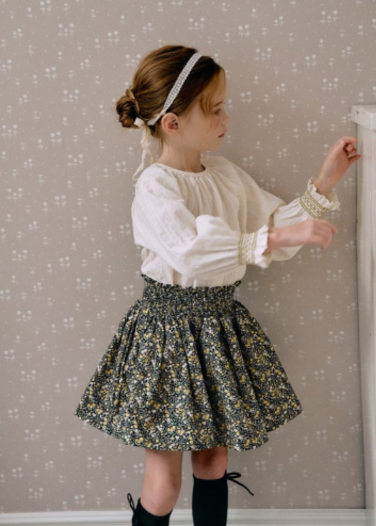 Kara smocked skirt