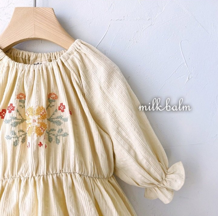 Yellow Cross Stitch Dress