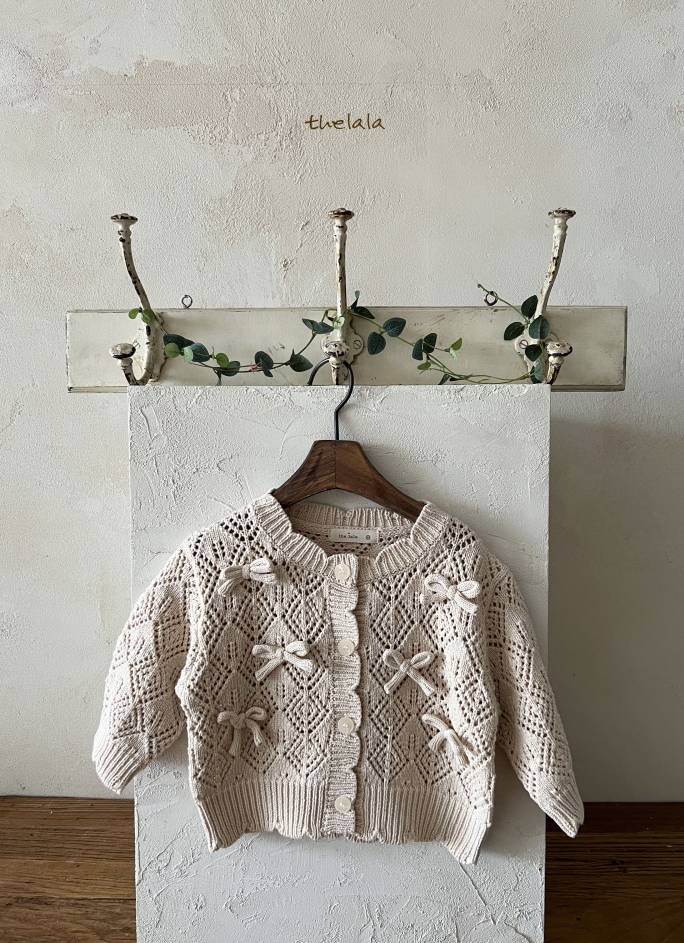 Ribbon Knit Cardigan β Beige