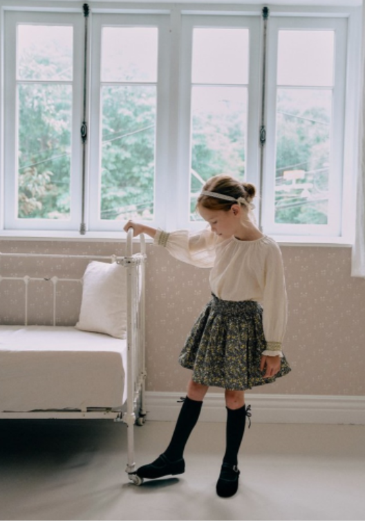Kara smocked skirt