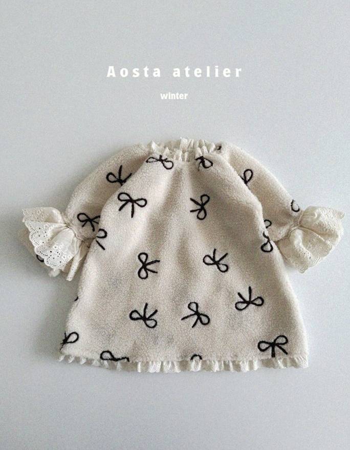 Ribbon Fleece Dress