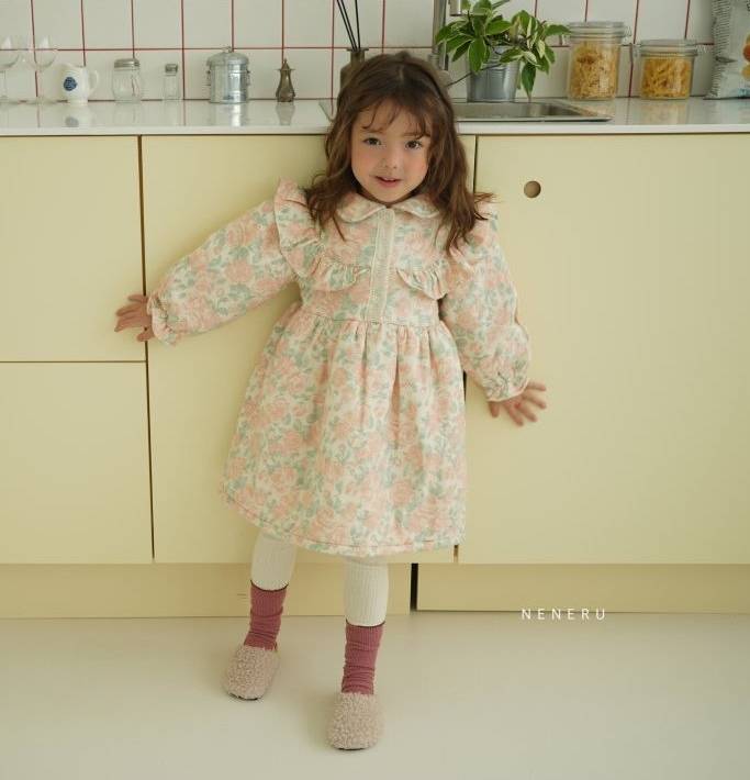 Sophia Quilted Flower Dress