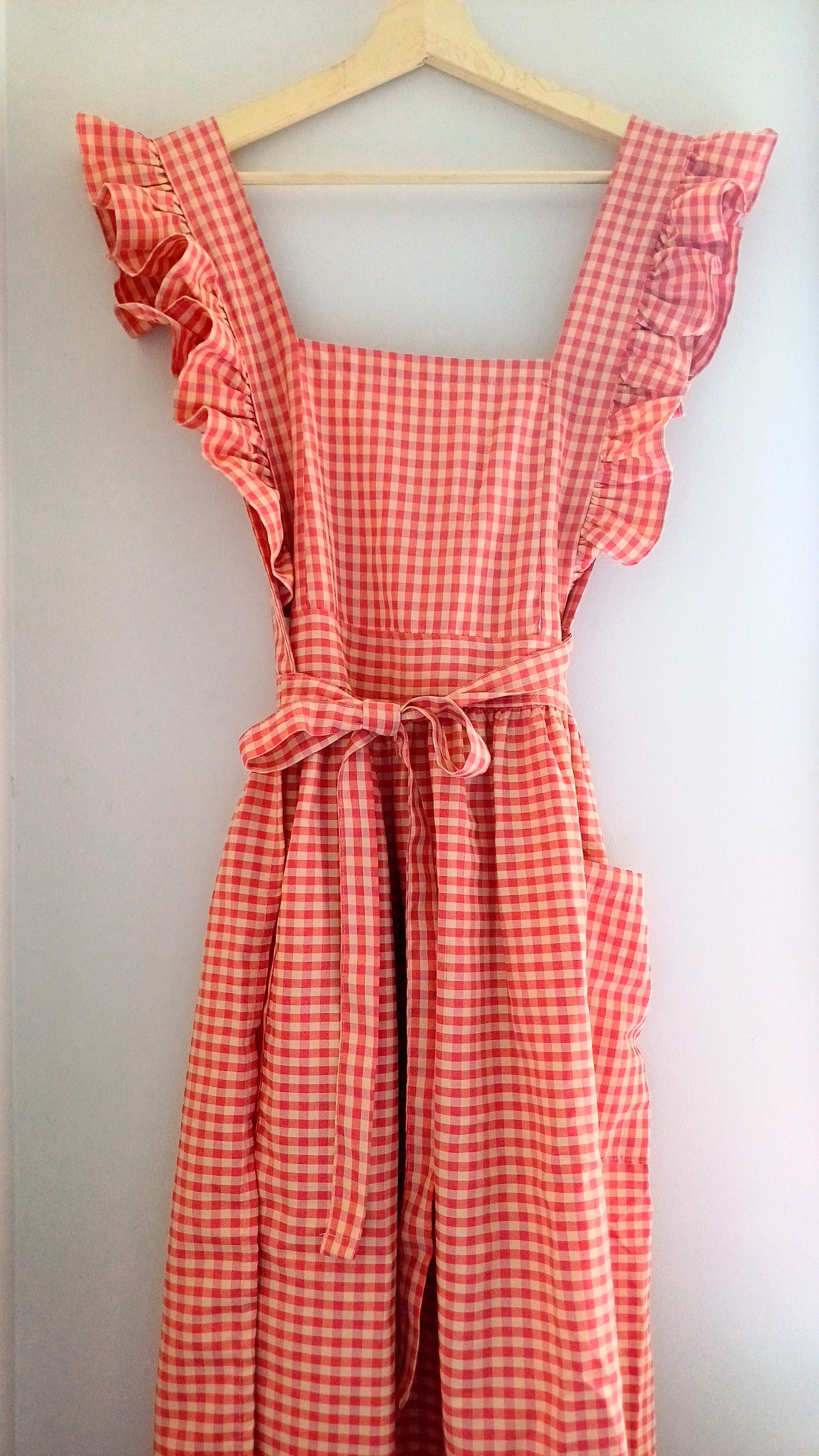 Checkered apron(mum/kid)