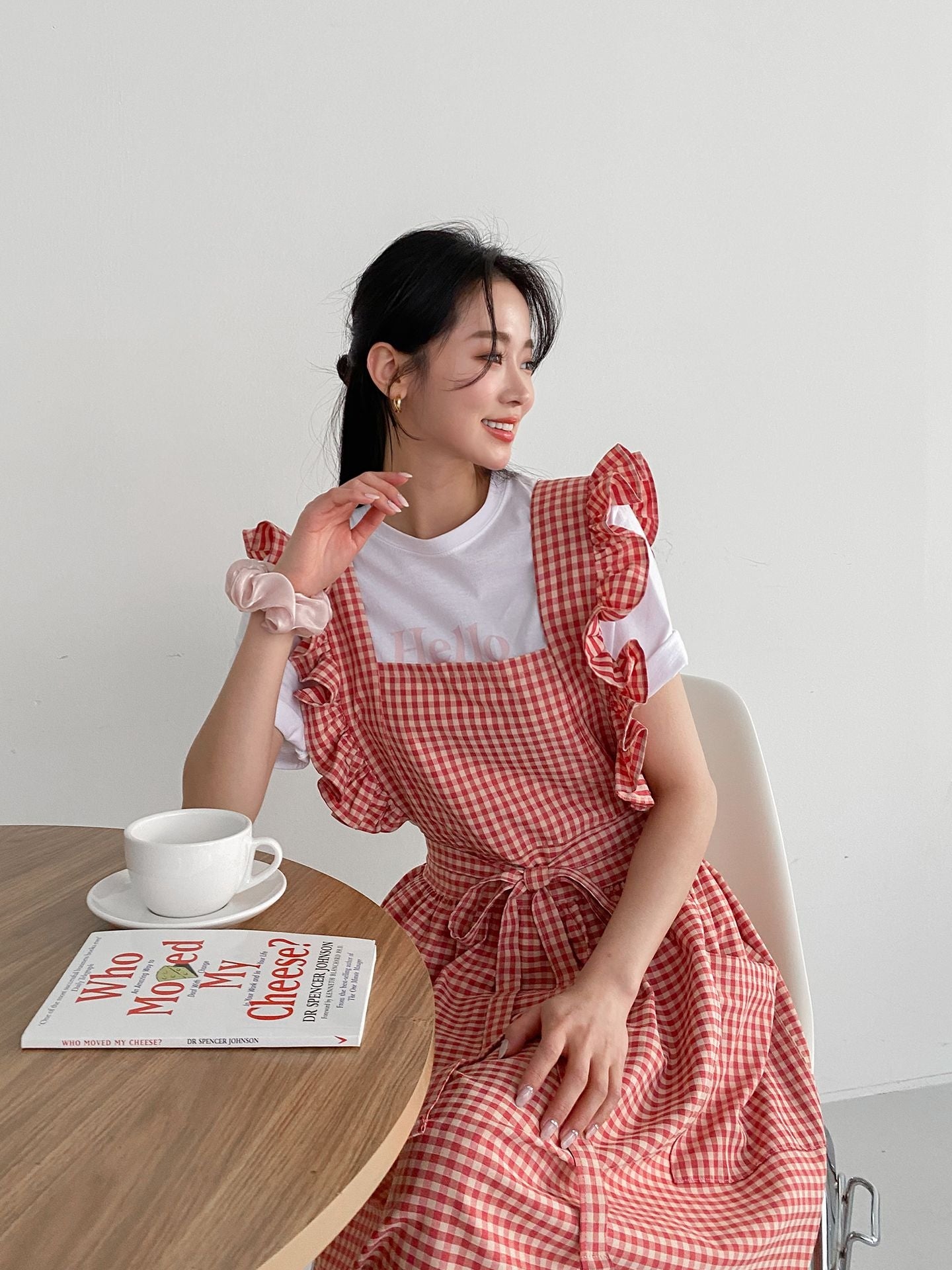 Checkered apron(mum/kid)