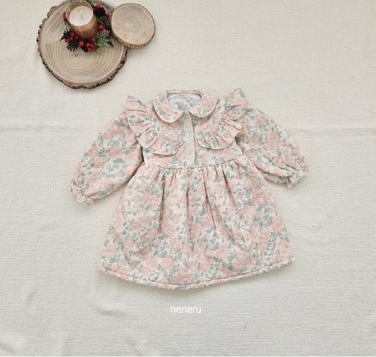 Sophia Quilted Flower Dress