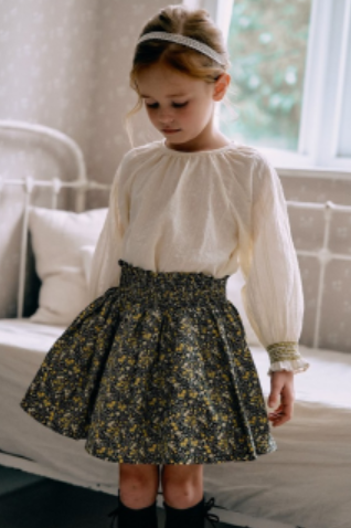 Kara smocked skirt